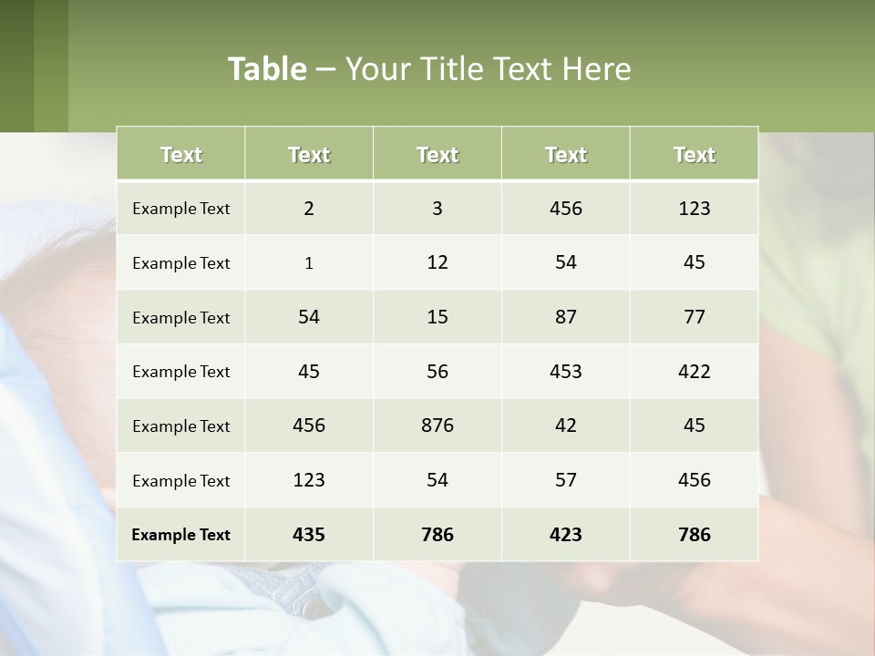 Sitting Face Nutrition PowerPoint Template