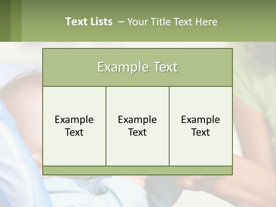 Sitting Face Nutrition PowerPoint Template
