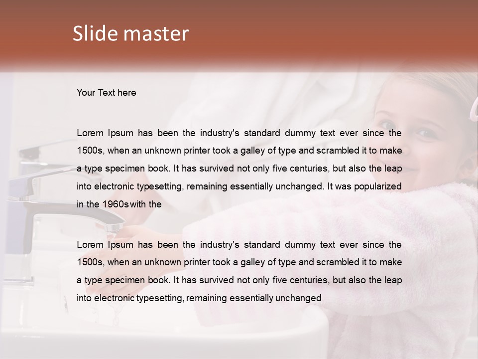 Small Washing Care PowerPoint Template