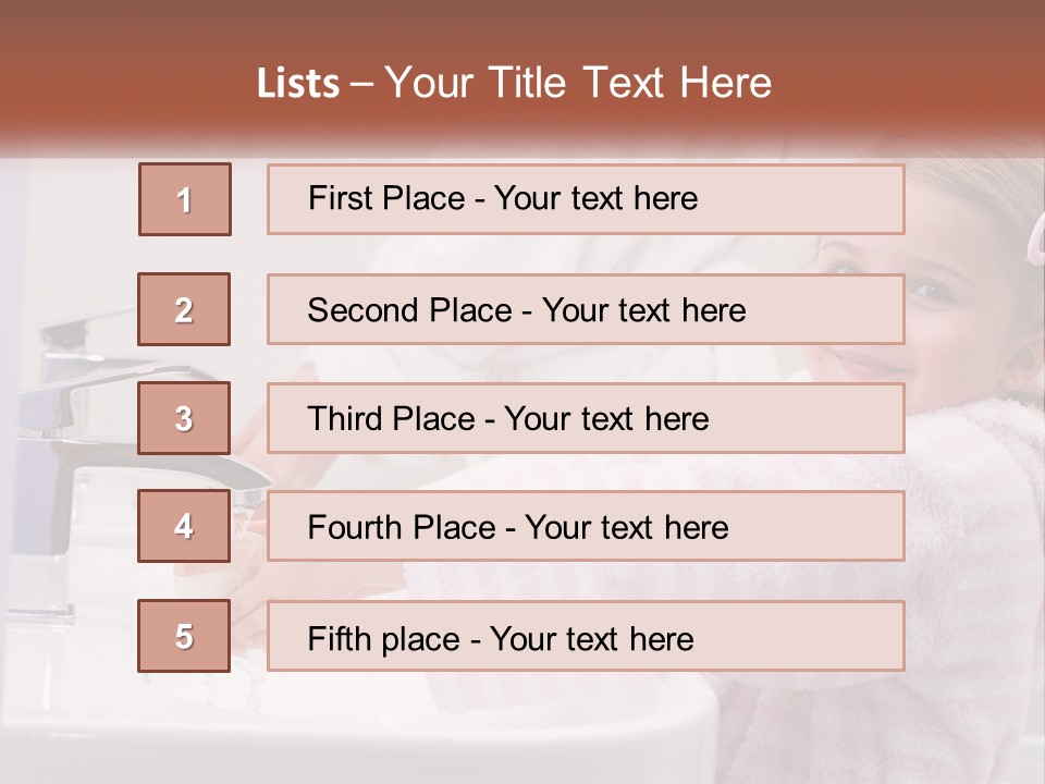 Small Washing Care PowerPoint Template