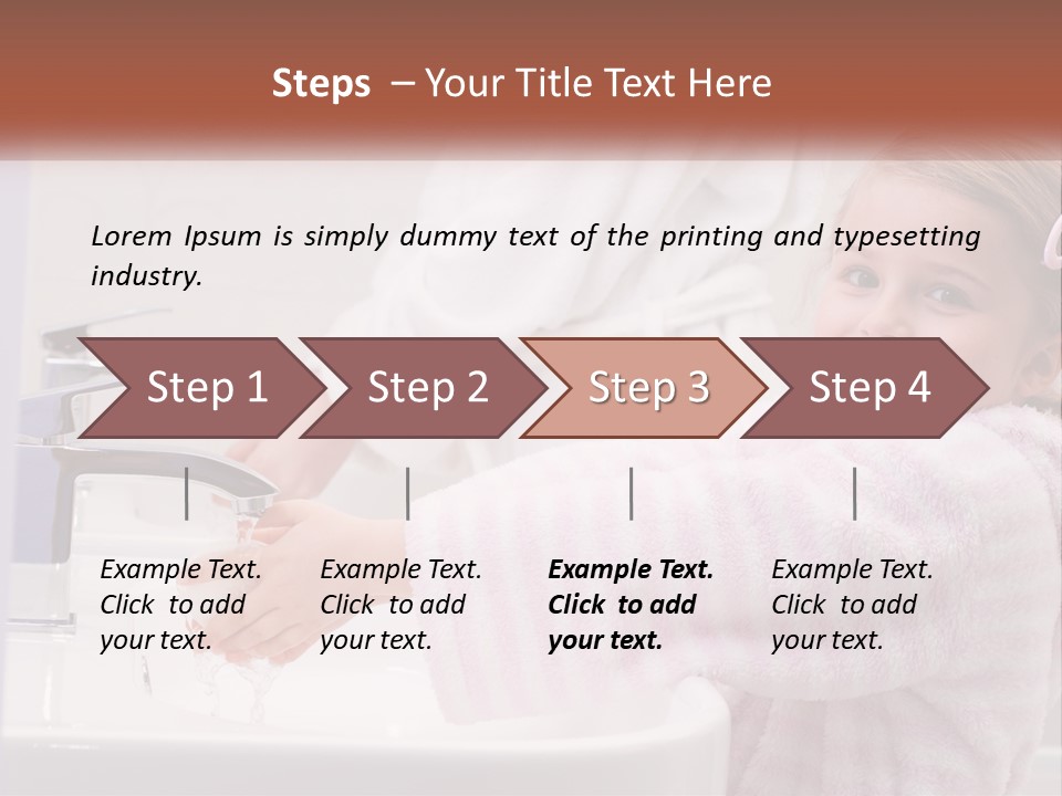 Small Washing Care PowerPoint Template