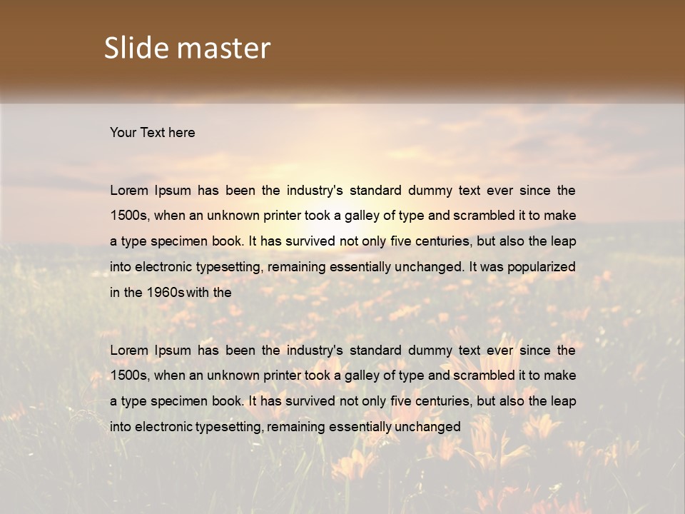 Spring Paradise Nature PowerPoint Template