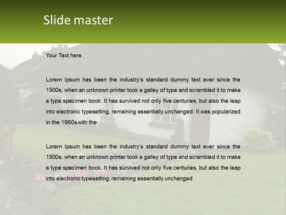 Airport Dublin Adare PowerPoint Template