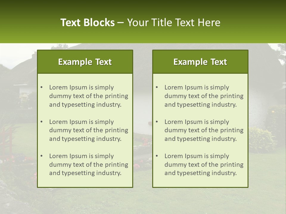 Airport Dublin Adare PowerPoint Template