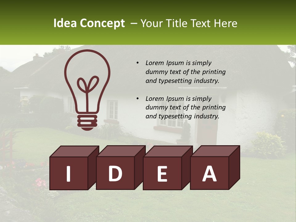 Airport Dublin Adare PowerPoint Template