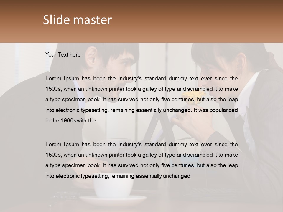 Supplies Suit Employer PowerPoint Template