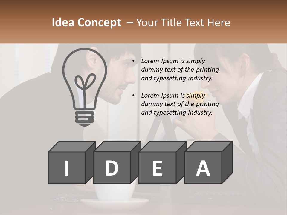 Supplies Suit Employer PowerPoint Template