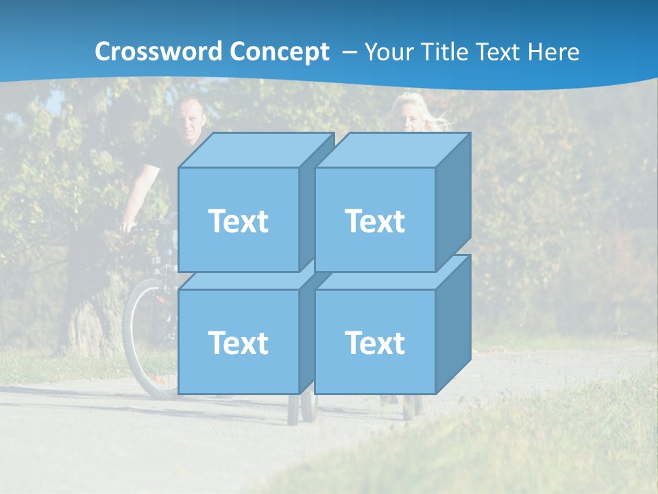 Autumn Exercise Woman PowerPoint Template