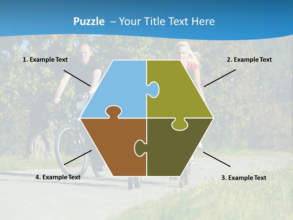 Autumn Exercise Woman PowerPoint Template