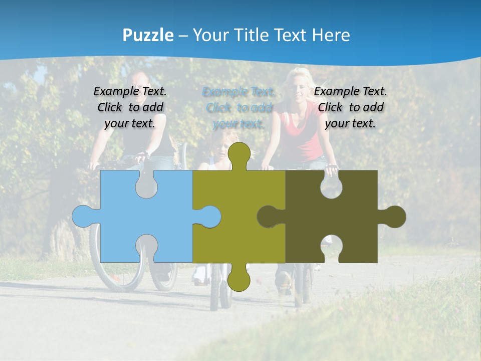 Autumn Exercise Woman PowerPoint Template