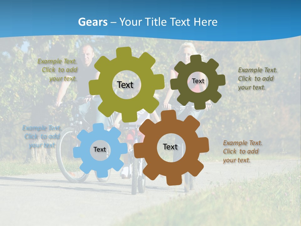 Autumn Exercise Woman PowerPoint Template