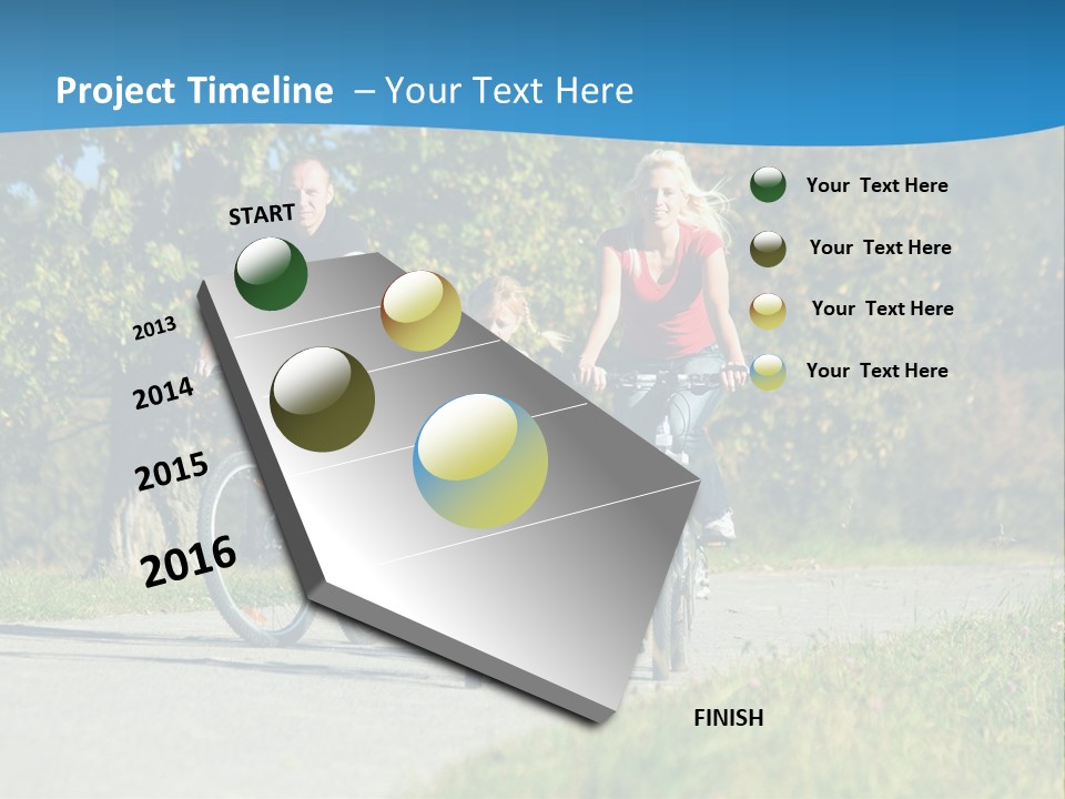 Autumn Exercise Woman PowerPoint Template