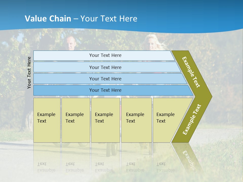 Autumn Exercise Woman PowerPoint Template