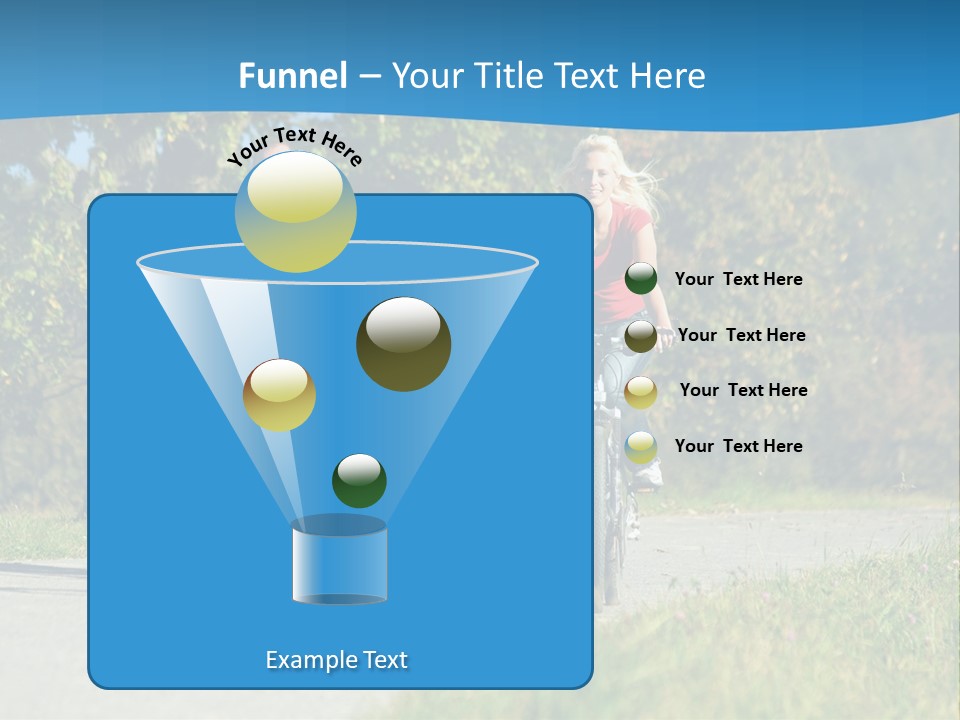 Autumn Exercise Woman PowerPoint Template