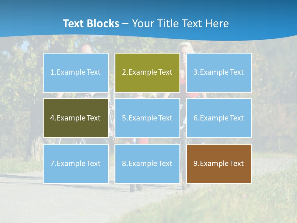 Autumn Exercise Woman PowerPoint Template