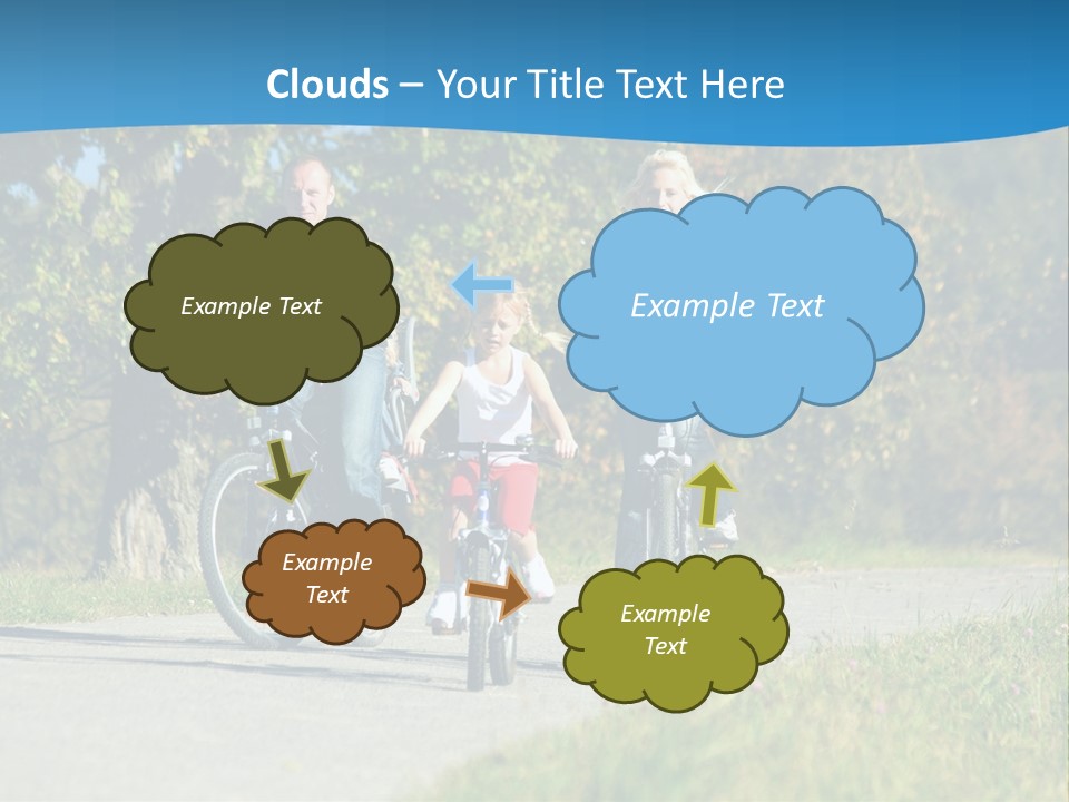 Autumn Exercise Woman PowerPoint Template