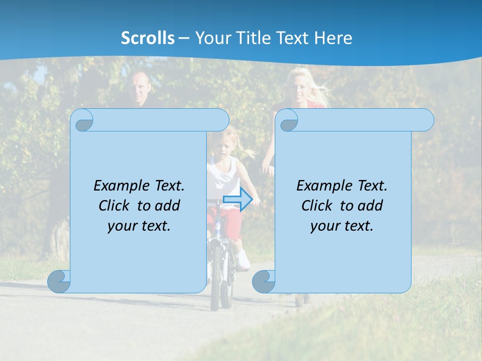 Autumn Exercise Woman PowerPoint Template