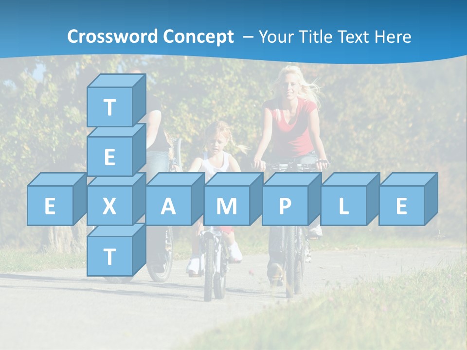 Autumn Exercise Woman PowerPoint Template