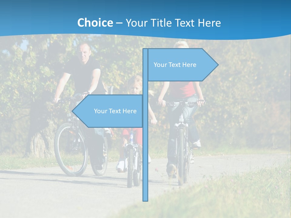 Autumn Exercise Woman PowerPoint Template