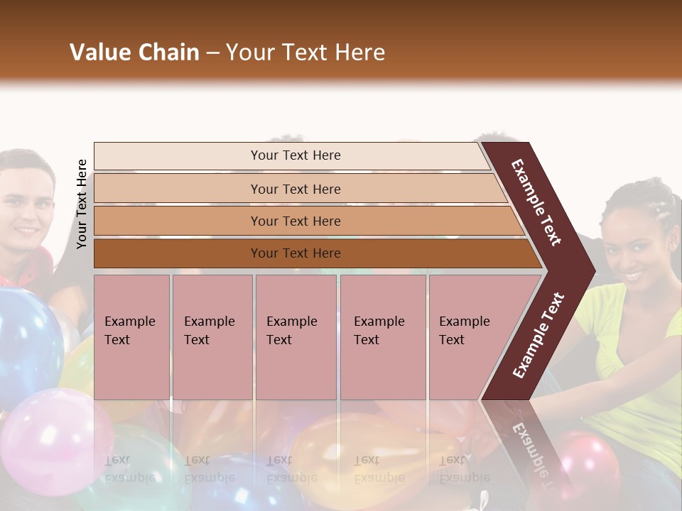 Horizontal Women Lifestyles PowerPoint Template