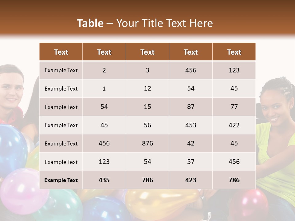 Horizontal Women Lifestyles PowerPoint Template