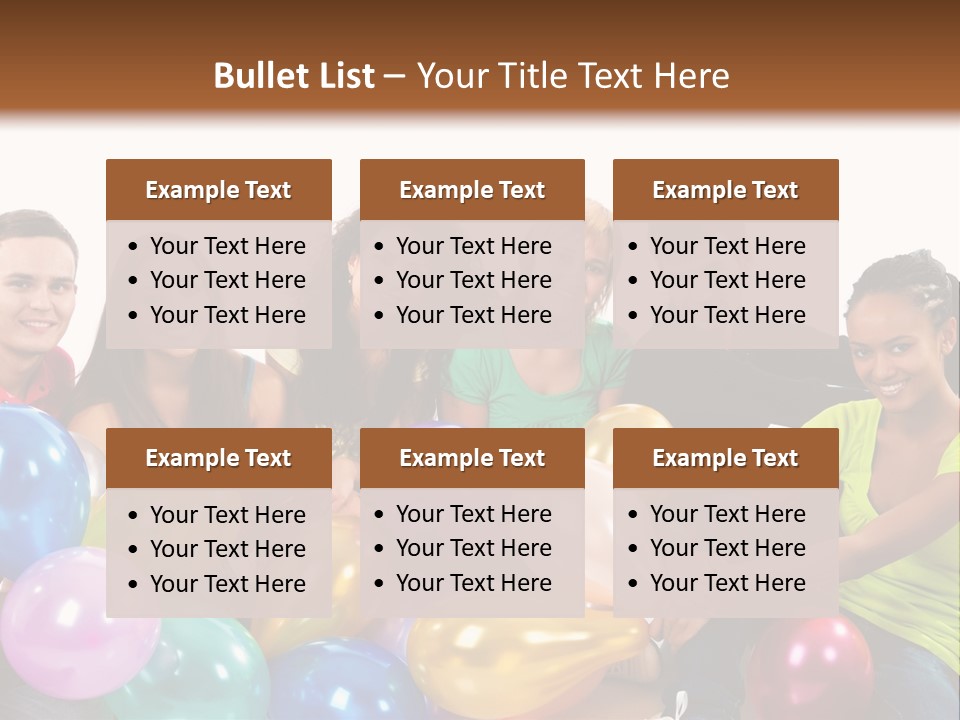 Horizontal Women Lifestyles PowerPoint Template
