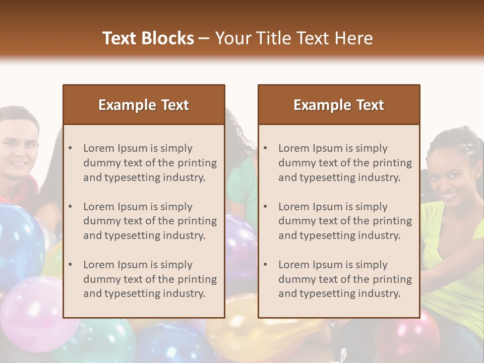 Horizontal Women Lifestyles PowerPoint Template