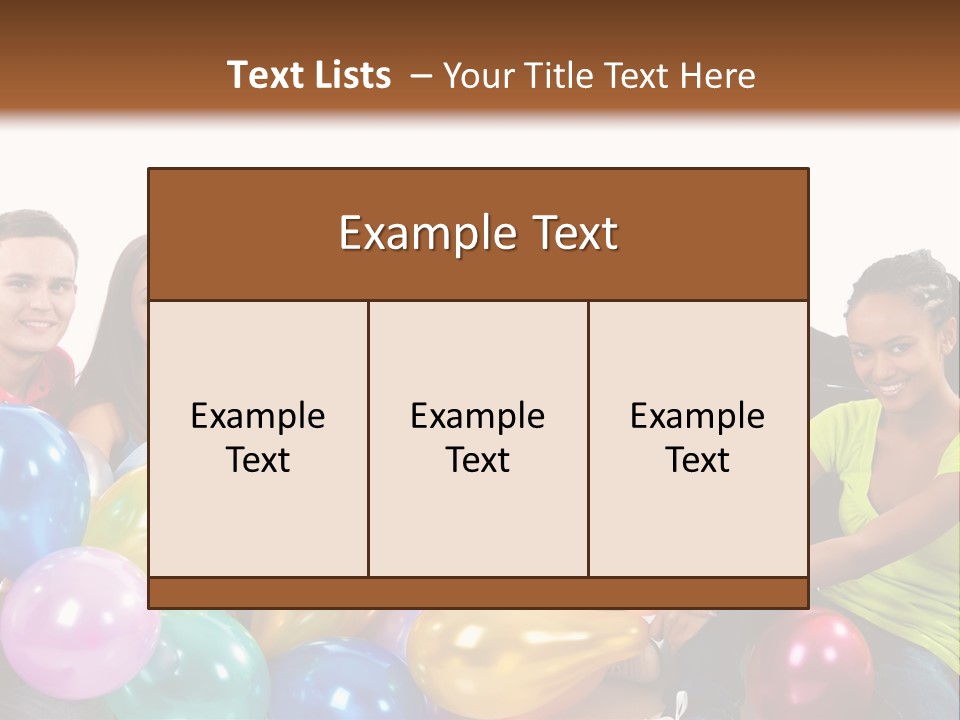 Horizontal Women Lifestyles PowerPoint Template