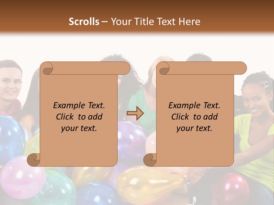 Horizontal Women Lifestyles PowerPoint Template