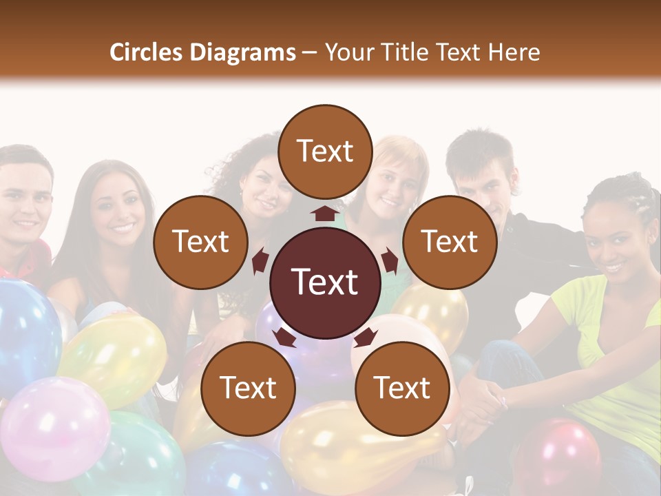 Horizontal Women Lifestyles PowerPoint Template