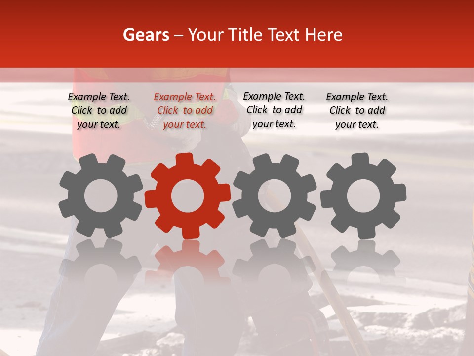 Worker Labor Hard Hat PowerPoint Template