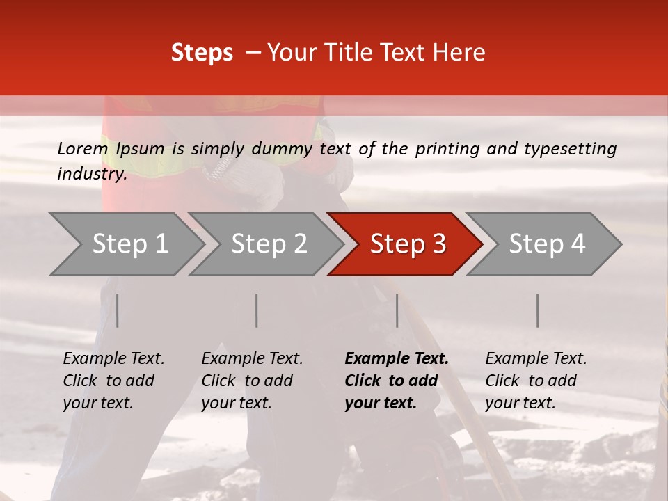 Worker Labor Hard Hat PowerPoint Template