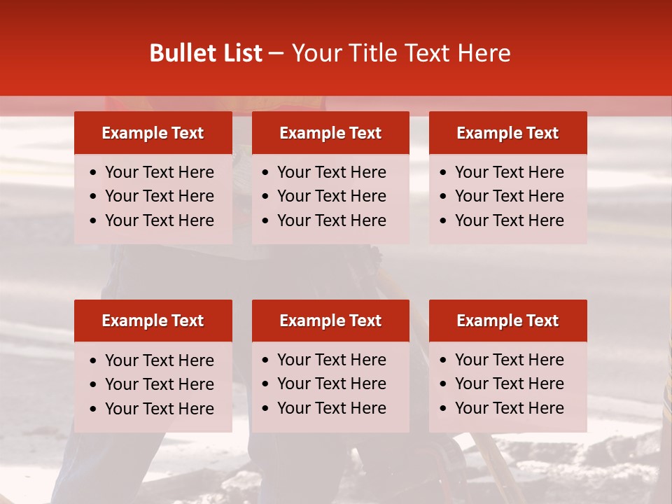 Worker Labor Hard Hat PowerPoint Template