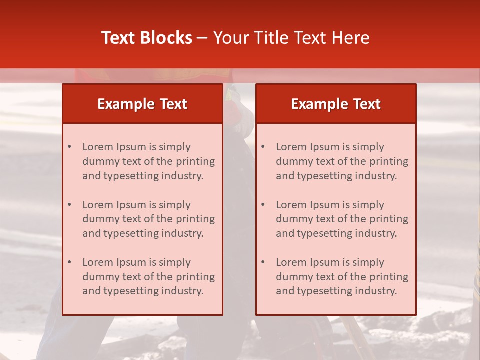 Worker Labor Hard Hat PowerPoint Template