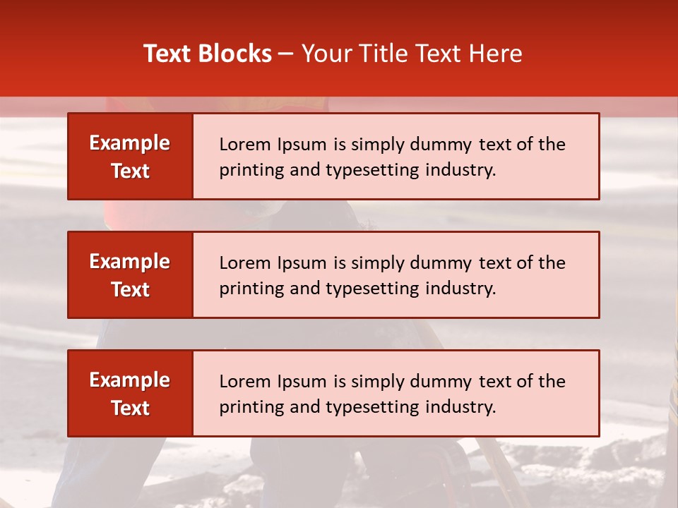 Worker Labor Hard Hat PowerPoint Template