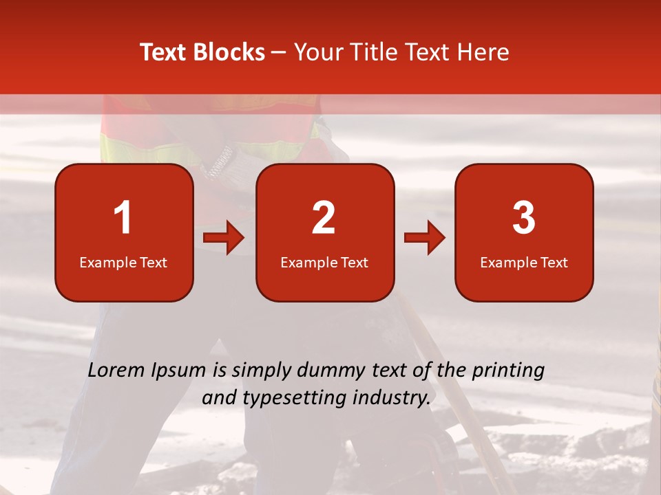 Worker Labor Hard Hat PowerPoint Template