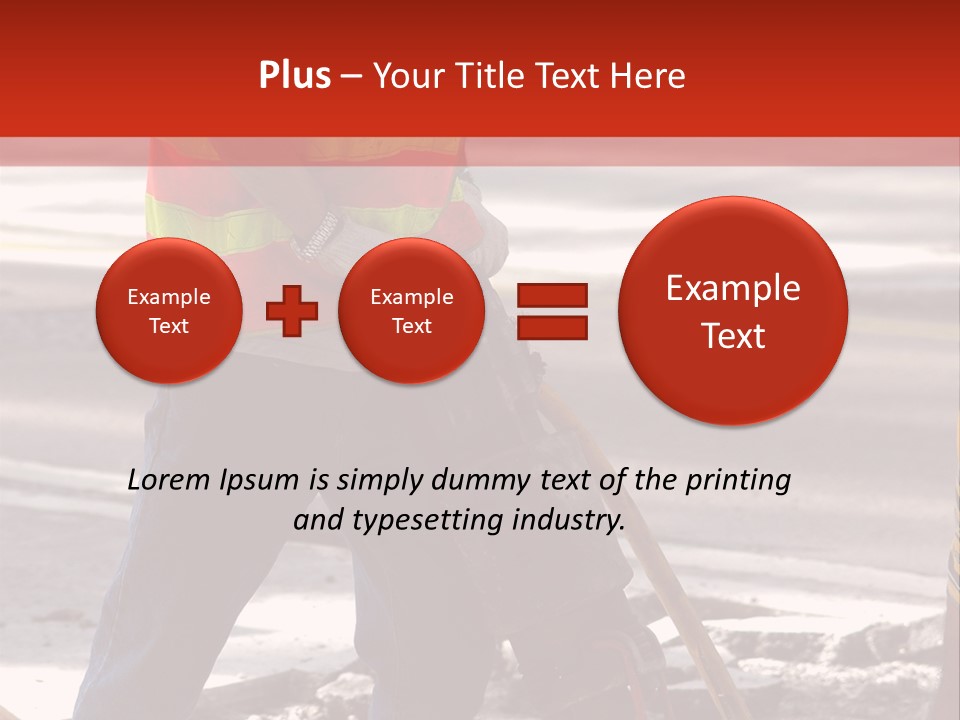 Worker Labor Hard Hat PowerPoint Template