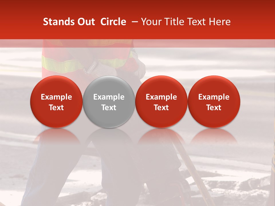 Worker Labor Hard Hat PowerPoint Template