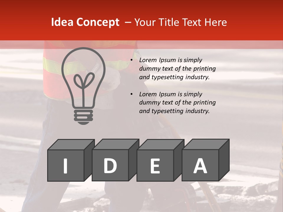 Worker Labor Hard Hat PowerPoint Template