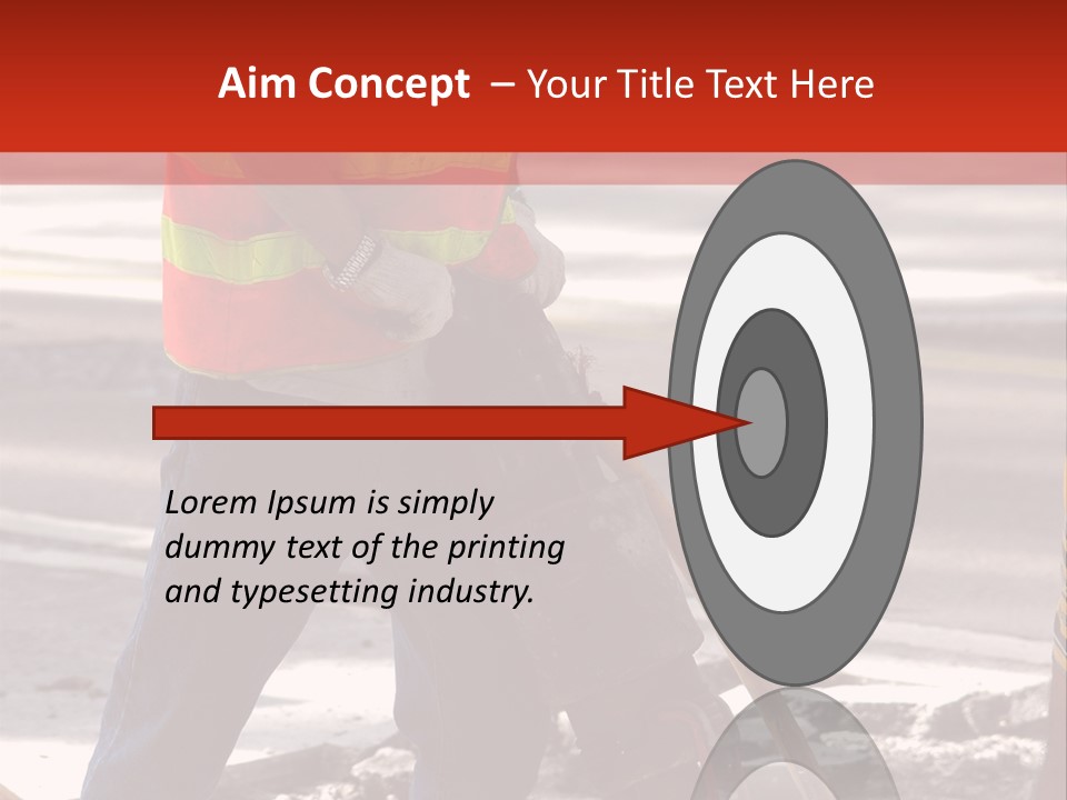 Worker Labor Hard Hat PowerPoint Template