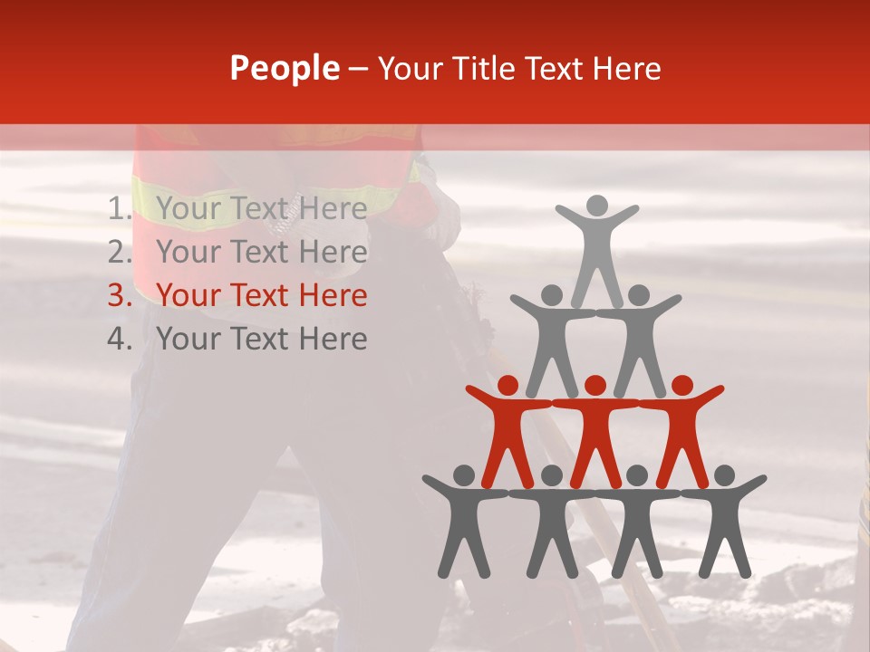 Worker Labor Hard Hat PowerPoint Template