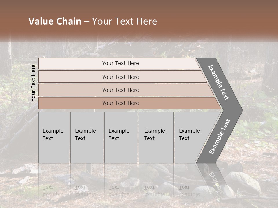 Branch Evergreen Bush PowerPoint Template