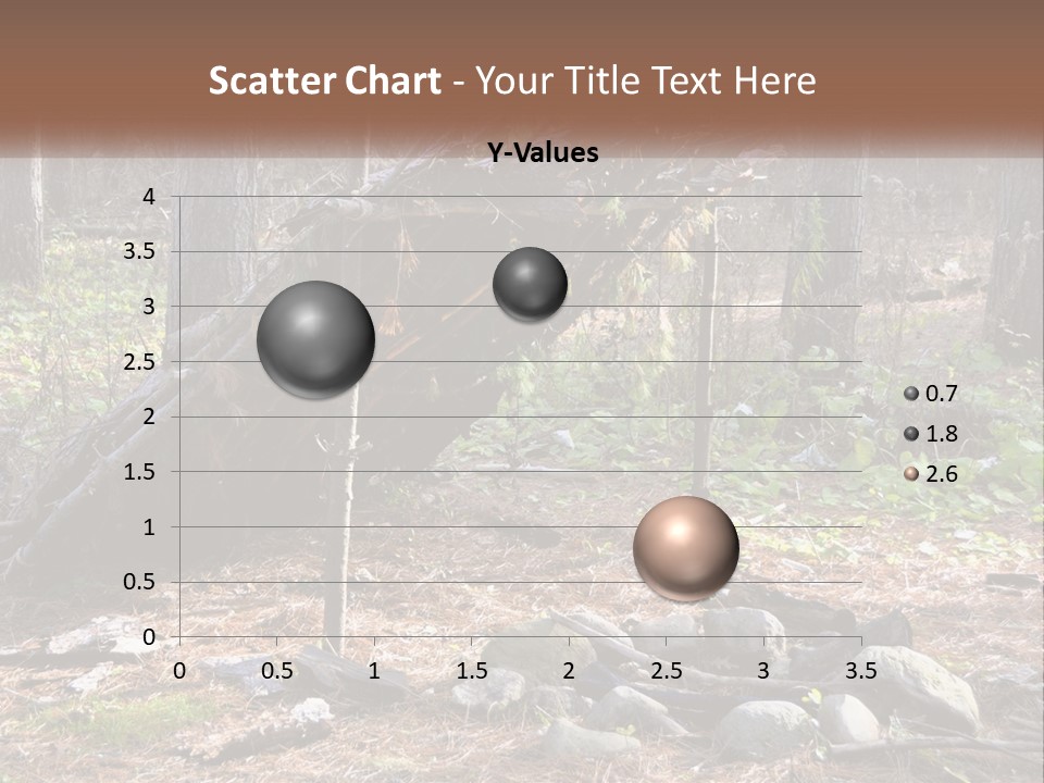 Branch Evergreen Bush PowerPoint Template