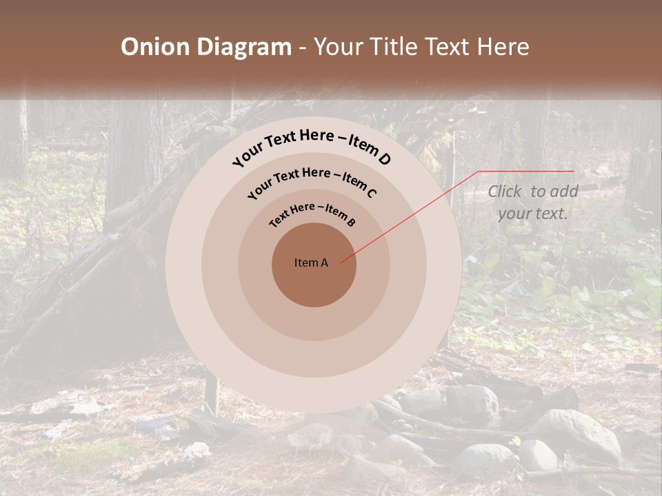 Branch Evergreen Bush PowerPoint Template