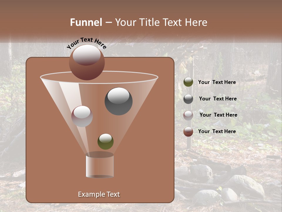 Branch Evergreen Bush PowerPoint Template