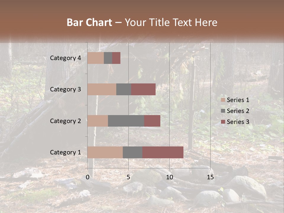 Branch Evergreen Bush PowerPoint Template