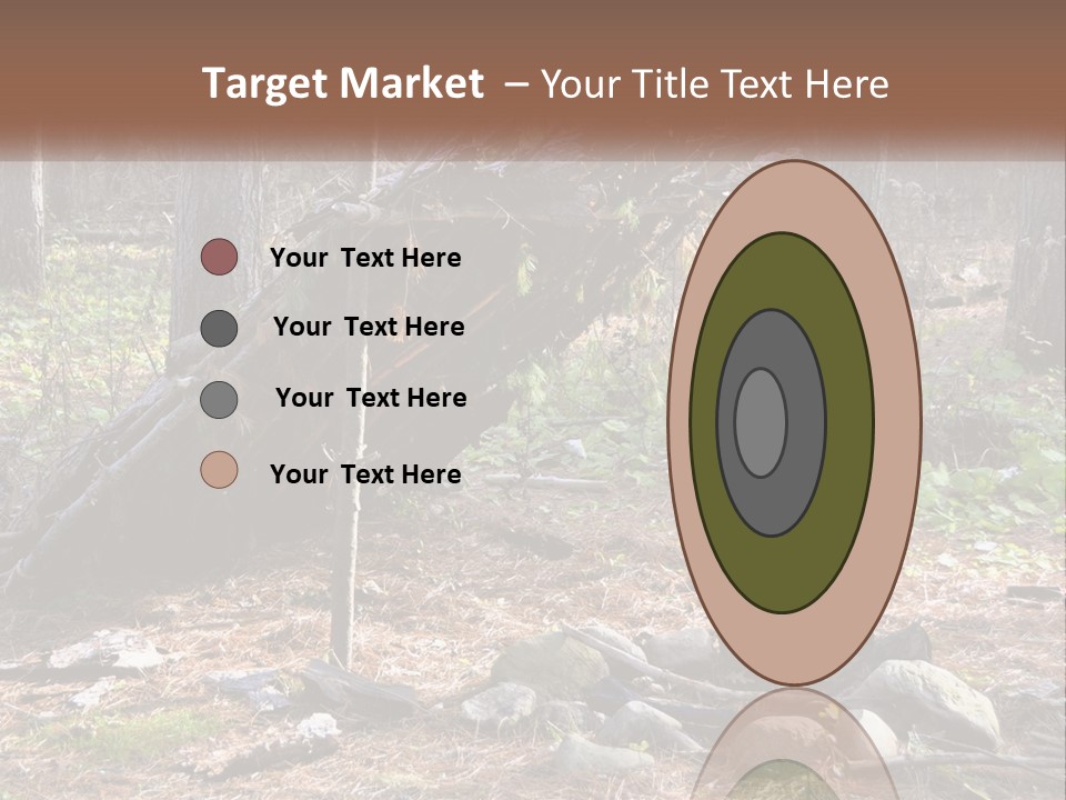 Branch Evergreen Bush PowerPoint Template