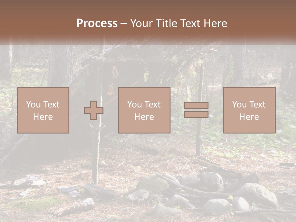 Branch Evergreen Bush PowerPoint Template