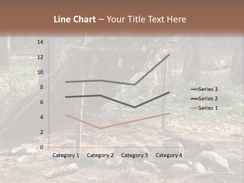 Branch Evergreen Bush PowerPoint Template