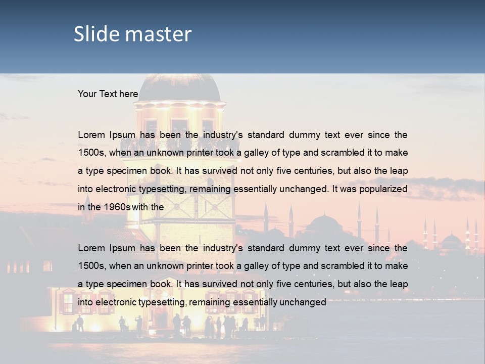 Historical Sundown Vacation PowerPoint Template